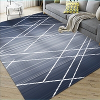 Tapis géométrique en velours cristal Light luxury home decor Living room sofa Coffee table blanket bedroom large 8x10 blue area tapis