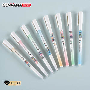 ปากกาเจลหัวเข็มขนาด 0.5 มม. ENVANA สำหรับงานออกแบบ 12 ด้าม/กล่อง สไตล์เรียบง่าย ปากกาแบบมูจิ สำหรับขายส่งจากโรงงานโดยตรง ใช้ในโรงเรียนและสำนักงาน - Product Image 2