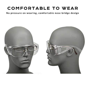 <span class=keywords><strong>Gafas</strong></span> <span class=keywords><strong>de</strong></span> <span class=keywords><strong>Seguridad</strong></span> Transparentes <span class=keywords><strong>de</strong></span> Alta Calidad con Ventilación Lateral, Antivaho, Resistentes a los Arañazos, que se Pueden Usar con Lentes Graduadas - Product Image 6