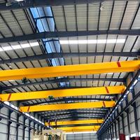 Pont roulant industriel monopoutre de 16 tonnes avec palan électrique, conçu pour l'atelier d'assemblage d'équipements lourds