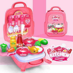 Cross-Border Playhouse Toolbox Set Science Education Pretend Play Kitchen Toy Garçons Filles ABS Food Simulation de coupe de fruits - Product Image 4