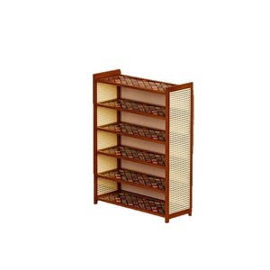 Luxury Retro Simple Bamboo and Wooden <b>Shoe</b> <b>Rack</b> for Home Use, Entrance, New 2026 Indoor Style, Easy Installation - Product Image 5
