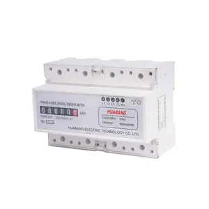 100a din rail Suppliers-100A 3x230V 50Hz Three phase Three wire din rail mounted power energy meter