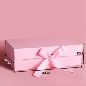 Factory Direct Luxury Folding <b>Magnetic</b> <b>Gift</b> <b>Box</b> Flip Design Ribbon Handle Custom Logo Recyclable for Holiday <b>Gift</b> Packaging - Product Image 6