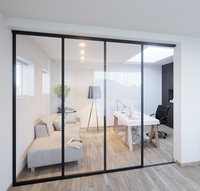 Modular Office Dividing Wall Soundproof Glass Partition