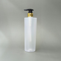 Bouteille PET vide de 500 ml sans BPA, écologique, rechargeable, pour shampoing, savon liquide, gel douche avec pompe, pour hôtel, vente en gros
