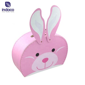 Mini Cardboard Suitcase Luggage Cardboard Purse Gift Storage Box with Handle - Product Image 3