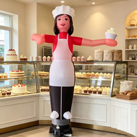 Danseuse gonflable personnalisée pour la promotion de magasin, Danseuse gonflable publicitaire sur le thème de la pâtisserie
