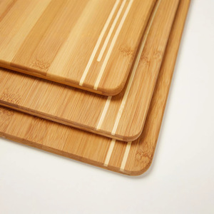 Bamboo Cutting Board 3-Piece Set With Handle For Kitchen Use - Product Image 3