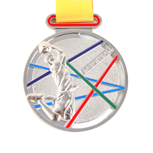 Nouvelle médaille de basket-ball Super <span class=keywords><strong>Dunk</strong></span> de ligne de couleur de motif personnalisé de conception pour les récompenses de médaille d'événements sportifs de compétition de basket-ball universitaire - Product Image 3