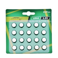 Pile Primaire AG13 LR44 AG13 1,5V Bouton Pièce Monnaie Piles Format OEM Broche 20 Cellules LR 44 Pile Bouton