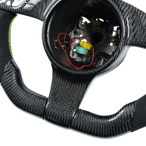Volante de Fibra de Carbono de Alto Rendimiento con Pantalla LED para Porsche 911.2 971 959 718 para <span class=keywords><strong>Macan</strong></span> 9Y0, Volante de Carreras - Product Image 3