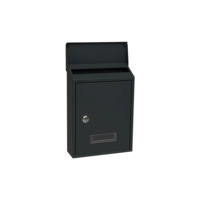 Boîte aux lettres murale compacte, résistante aux intempéries, en métal galvanisé, durable, pour l'extérieur