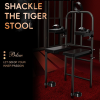 BDSM sexe meubles avec poignets Femdom chaise forcé jambe séparateur bas du corps ouvert jambe support Couple jouets sexuels Bondage accessoires Sex Shop