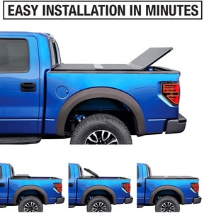 Vente flash - Couvre-caisse de <span class=keywords><strong>camion</strong></span> rétractable à trois plis en alliage d'aluminium imperméable de haute qualité pour Chevrolet <span class=keywords><strong>GMC</strong></span> <span class=keywords><strong>Sierra</strong></span> - Product Image 4