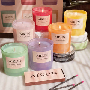 Vela Aromática Personalizada AIKUN en Taza de Cerámica con Cera de Soya Natural para Regalo de Boda y Decoración del Hogar - Product Image 5