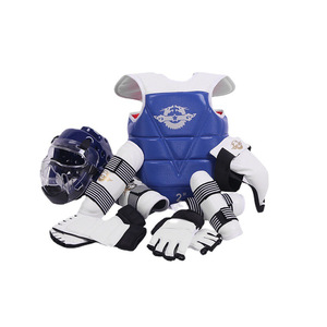 Ensemble complet de protection en polyester sur mesure pour le Taekwondo, équipement épaissi pour l'entraînement, le sparring, la compétition, le Sanda et la <span class=keywords><strong>lutte</strong></span> - Product Image 5