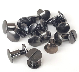 بيع بالجملة الكربون الصلب شبه أنبوبي شيكاغو المسمار رأس قبة الذكور والنساء المسامير الاستخدامات المختلفة - Product Image 1