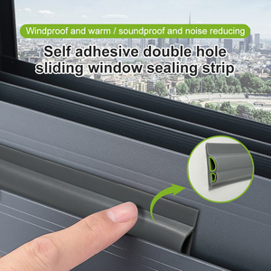 Burlete autoadhesivo para ventanas y puertas, tira de sellado superior y lateral, insonorizante, <span class=keywords><strong>bloqueador</strong></span> de ruido para la parte inferior de la puerta. - Product Image 2
