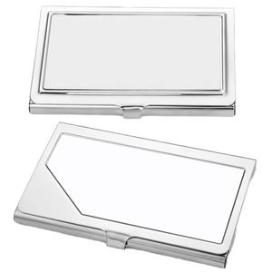 Customizable Thermal Transfer Business Card Holder Clip Closure Cross-Border Sublimation Metal Case Exhibitions Welcome <b>Gifts</b> - Product Image 1