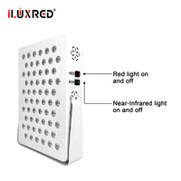 Panneau de luminothérapie LED rouge ILUXRED X300 60PCS, panneau de luminothérapie rouge de bureau, panneau de luminothérapie infrarouge portable pour usage domestique