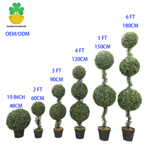 Gỗ Hoàng Dương 4 'Cây nhân tạo topiar <span class=keywords><strong>3</strong></span> quả bóng trong nhà ngoài trời nhựa trang trí nội thất cho đám cưới năm mới tốt nghiệp giáng sinh cảnh - Product Image 5