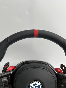 พวงมาลัยซ้ายและขวาหนังนิ่มสำหรับ BMW 3 5ชุด F10 F30 F90 F01 F12 F25 M3 M6 E90 Z4 X1 X6 48 E90 E92 F32 <span class=keywords><strong>E7</strong></span> - Product Image 5