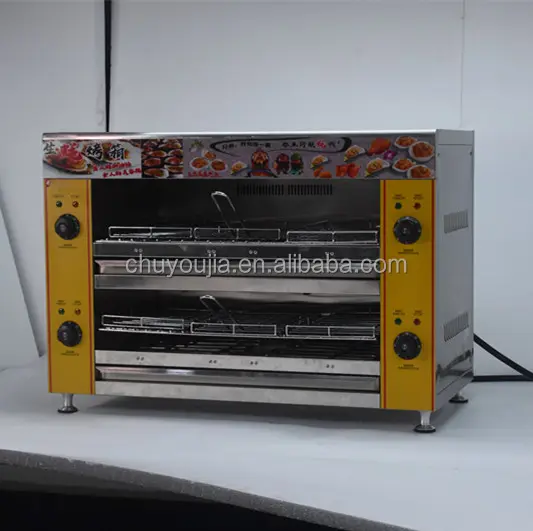 Equipo comercial eléctrico de alta calidad, horno de barbacoa, horno de pollo, máquina de parrilla de bistec de restaurante