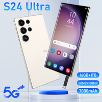 Teléfono Móvil Original S24 Ultra 5G de 7.3 Pulgadas con Android 13, 16GB+1TB, Pantalla HD, 108MP, Doble SIM, Español, 3G, 4G, 5G, para Juegos