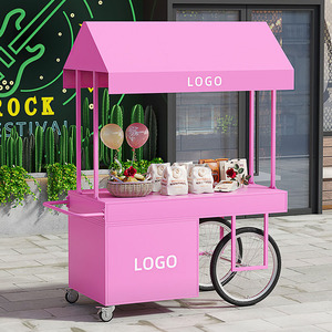 Internet Celebrity Mobile Stall <b>Cart</b> Utility <b>Cart</b> for Street Vending Hotel Exhibition Shopping Mall Flower <b>Cart</b> Specialty Store - Product Image 4