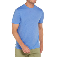 Lichtgewicht zacht kleding onderhemd heren gym sport workout 100% biologisch merino T-shirts voor buiten