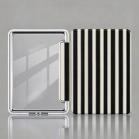 Casing Pelindung Akrilik Transparan Kulit PU untuk Kindle Paperwhite 6/6.8/7 Inci, Fitur Auto Sleep, Anti-Shock, untuk E-Reader