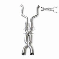 Vente en gros usine : Éliminateur de résonateur X-Pipe haute performance de 3 pouces pour BMW E90 E92 E93 M3 V8 4.0L 2008-2013 – Amélioration du son