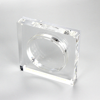 Cadre de présentation magnétique en acrylique transparent pour pièces de monnaie, boîte de rangement pour médailles de défi