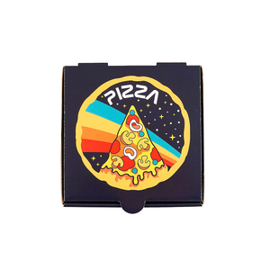High Quality Custom 9-10 Inch Kraft Paper Pizza <strong>Boxes</strong> Corrugated Board Italian Pizza Carton - Product Image 1
