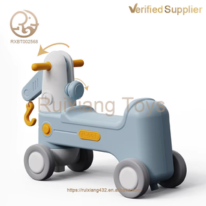 Многофункциональный инженерный грузовик для малышей, качели, подъемный кран-качалка, 4 колеса, <span class=keywords><strong>2</strong></span> в 1, машинка для катания на колесах, игрушки - Product Image 4