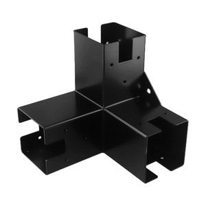 <span class=keywords><strong>Kit</strong></span> de quincaillerie robuste en acier pour pergola modulaire moderne d'extérieur, <span class=keywords><strong>kit</strong></span> de support en <span class=keywords><strong>bois</strong></span> surélevé à monter soi-même, épauleaux de fixation - Product Image 3