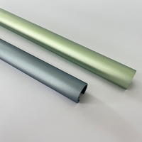 Profils en aluminium extrudé demi-ronds 6061 personnalisés avec finition de peinture en poudre colorée sans rayures