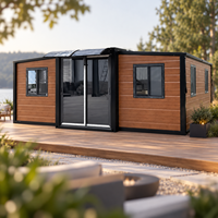 Maisonnette Portable avec Cadre en Acier Démontable pour un Déplacement Facile, Aménagement Flexible, Maison Préfabriquée pour Projets de Cabanes de Vacances