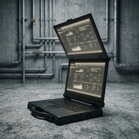 Ordinateur portable robuste industriel 15,6'' IP65 Intel I9-13900HK DDR5 MXM GPU pour utilisation en environnement extérieur difficiles