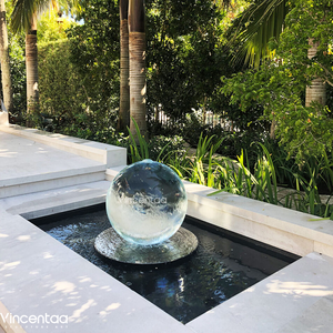 Jardin extérieur de <span class=keywords><strong>boule</strong></span> de <span class=keywords><strong>verre</strong></span> d'acier inoxydable de Vincentaa décoré de la <span class=keywords><strong>fontaine</strong></span> de cascade - Product Image 4
