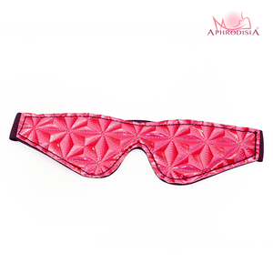 Maschera per Occhi BDSM Afrodisiaca in Vinile PU con Fascia Elastica, Finitura Lucida, Accessorio per Giochi di Ruolo <span class=keywords><strong>e</strong></span> Deprivazione Sensoriale - Product Image 2