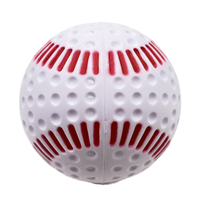 Jaune vif 12 pouces PU alvéolé Softball pratique balle haute visibilité Machine terrain formation Durable lanceur Machine