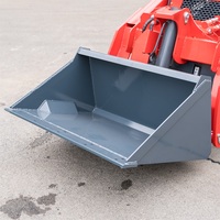 Chargeuse compacte JINTOP V1000 certifiée CE avec moteur diesel, livraison rapide, et accessoires