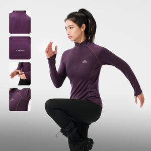 P-Series PELLIOT Outdoor <span class=keywords><strong>Merino</strong></span> 200g 100% Camiseta <span class=keywords><strong>de</strong></span> <span class=keywords><strong>lana</strong></span> Absorbente <span class=keywords><strong>de</strong></span> humedad para <span class=keywords><strong>mujer</strong></span> Ropa deportiva <span class=keywords><strong>de</strong></span> secado rápido <span class=keywords><strong>Camisetas</strong></span> con media cremallera - Product Image 1