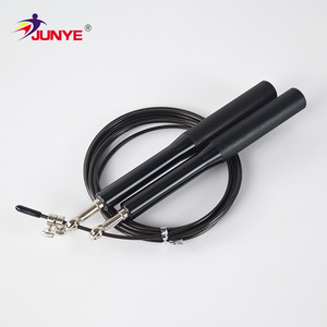 Cuerda para saltar con rodamientos, mango de aleación de aluminio, alambre de acero recubierto de PVC, entrenamiento profesional de fitness para adultos y niños - Product Image 2