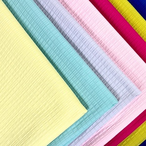 Impermeable Macaron Color Seersucker textura arrugada <span class=keywords><strong>Plaid</strong></span> 100% poliéster Waffle tela compuesta para bolsos de bricolaje billetera - Product Image 2