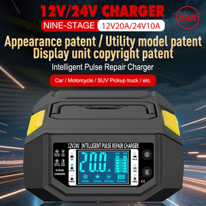 2025Nouveau produit Reconnaissance intelligente 12V 24V 20A Chargeur universel <span class=keywords><strong>de</strong></span> batterie Lifepo4 au plomb Chargeur <span class=keywords><strong>de</strong></span> batterie <span class=keywords><strong>de</strong></span> voiture <span class=keywords><strong>de</strong></span> <span class=keywords><strong>moto</strong></span> - Product Image 6