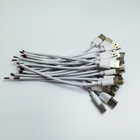 Câble de charge USB 2.0 personnalisé, gaine en PVC, mâle vers extrémité ouverte, câble de charge USB, faisceau de câbles