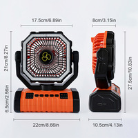 Kipas Camping Putar Night Camp Oasis Isi Ulang 20000mAh dengan Remote Control Lampu LED Portabel untuk Tenda Luar Ruangan